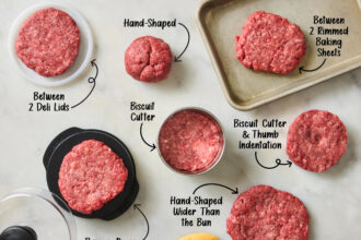 The Best Way to Shape a Burger Patty