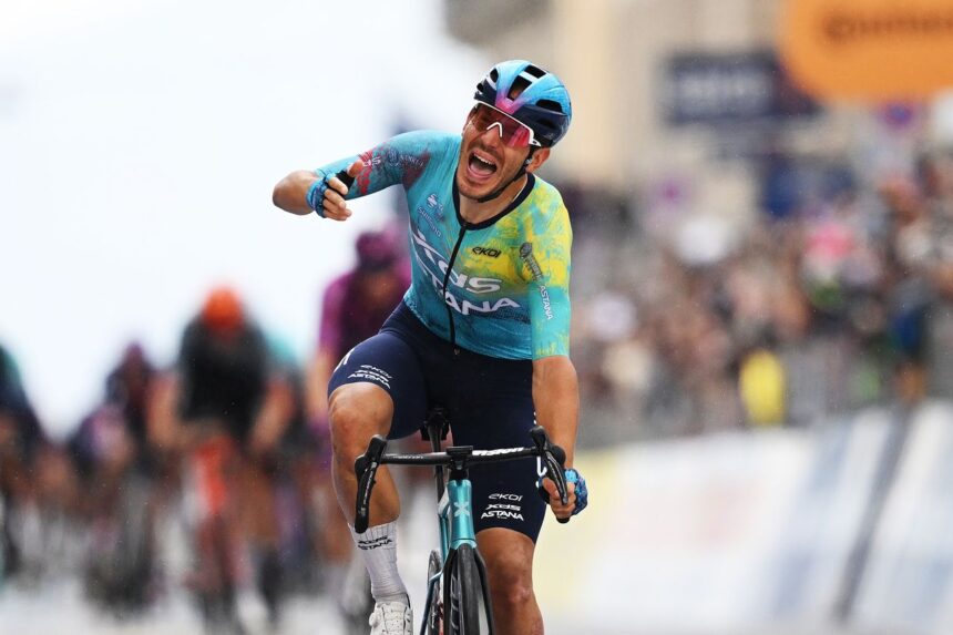 ‘Today was not on the plan’ – Davide Ballerini wins Giro d’Italia stage 6 after sprint favourites crash on final bend