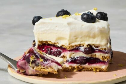 No-Bake Lemon-Blueberry Icebox Cake (It Gets Better as It Sits!)