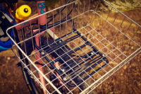 The Portland Design Works Oxrack Front Rack Features Built-In Basket Keepers