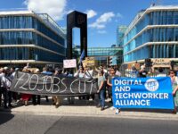 ‘We’re Just Getting the Crumbs Here’: Contractors Protest Layoffs at Meta’s European Headquarters