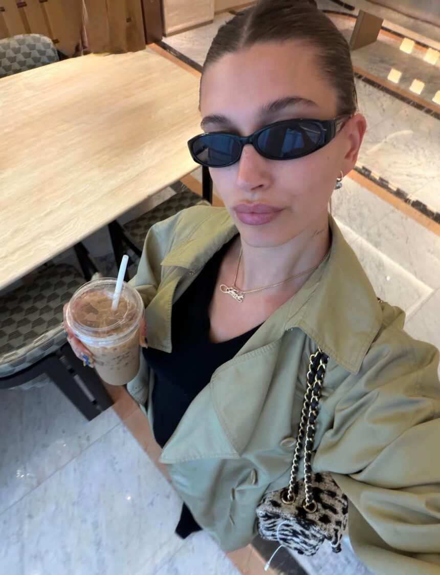 Hailey Bieber’s DIY Nail Art Is a Summer Mani Trend To Watch