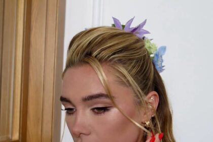 Florence Pugh Embraces Her Boho-iest Glam Yet—and Uses Real Flowers To Do It
