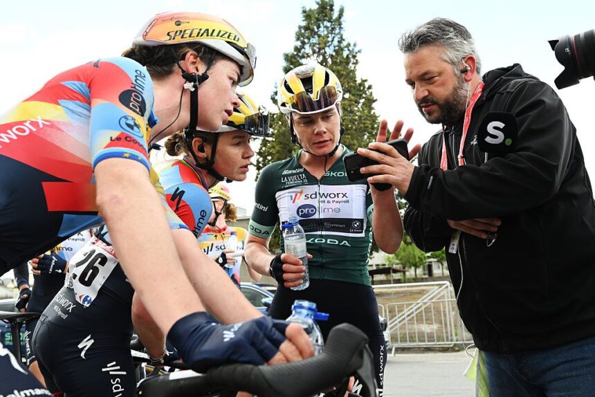 Lotte Kopecky relegated, fined and given yellow card in botched La Vuelta Femenina sprint