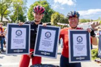 ‘We’re just an ordinary father and son that went out on quite a long bike ride’ – duo break three world records with around-the-world cycle