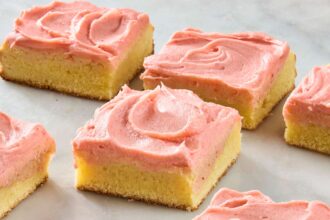 An Unexpected Ingredient Gives These Sour Cream Bars a “Swangy” Finish