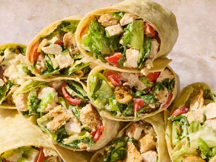 These Shortcut Chicken Caesar Wraps Are My Favorite Make-Ahead Lunch