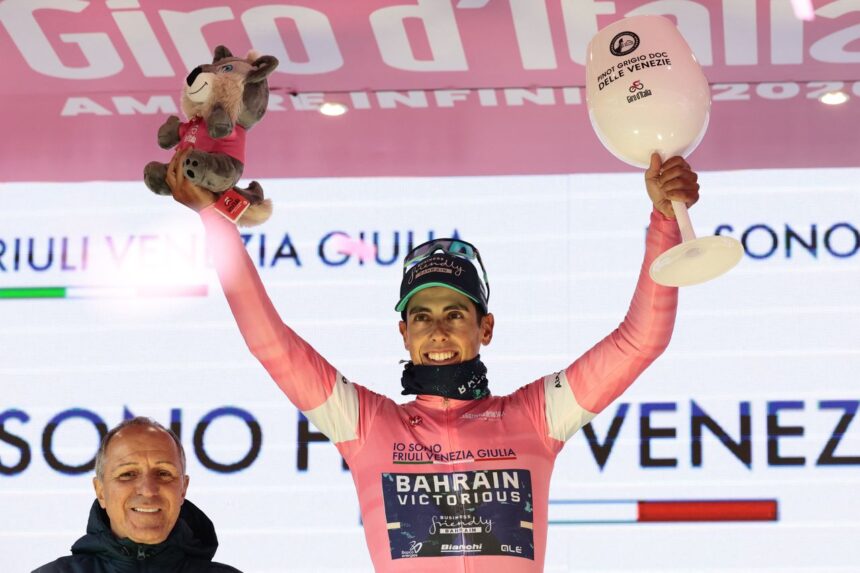 ‘My Giro is done’ – Afonso Eulálio impresses on Corno delle Scale but recognises days in maglia rosa are numbered
