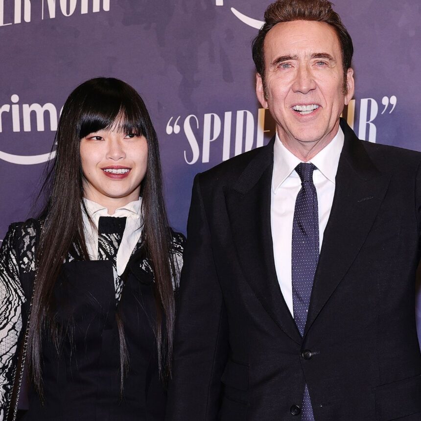 Nicolas Cage & Riko Shibata Have Date Night at Spider-Noir Premiere