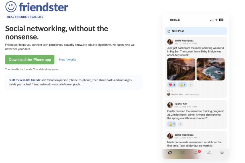 Friendster has returned! But you can only connect with offline friends.