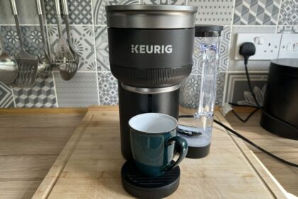 The Keurig K-Crema high-pressure coffee maker produces creamy, smooth brews with speed and ease
