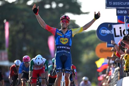Giro d’Italia: Jonas Vingegaard completes Grand Tour collection as Jonathan Milan grabs a last-chance victory on stage 21