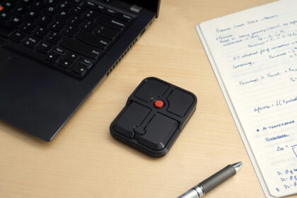 The Ploopy Bean is a travel-friendly mouse with a ThinkPad-style nub