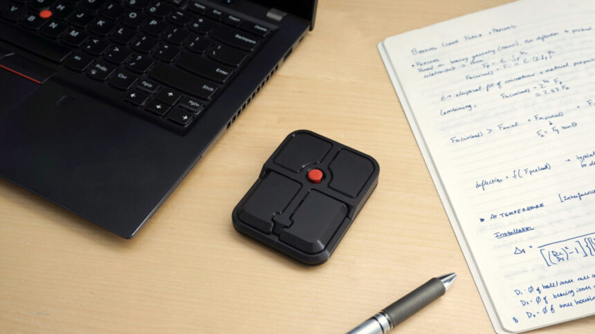 The Ploopy Bean is a travel-friendly mouse with a ThinkPad-style nub