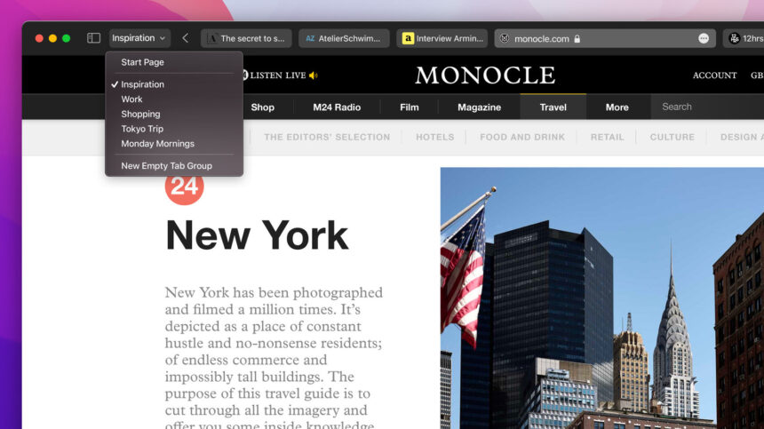 Safari’s latest trick could be automatically organizing your tabs into groups