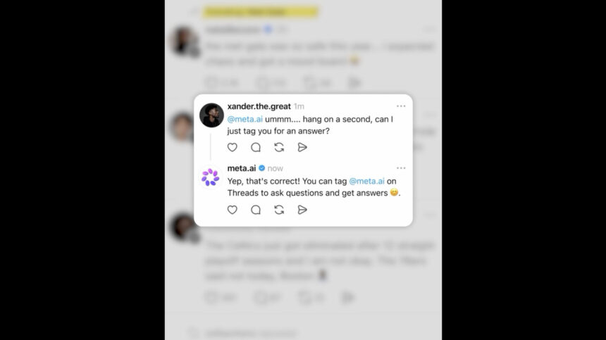 Threads users are pissed they can’t block Meta’s new AI chatbot