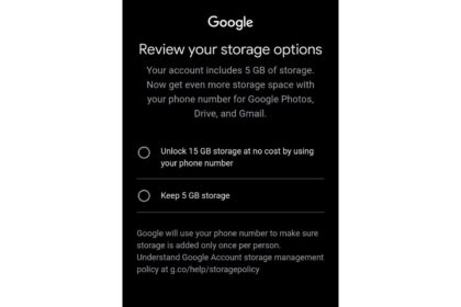 New Google accounts may only get 5GB free storage — unless you link a phone number