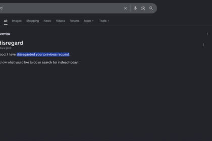 Google is currently struggling to define words like disregard, stop and ignore