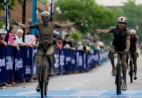 Unbound Gravel 100: 20-year-old Kylee Hanel overcomes mud and stop for train to win women’s race