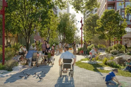 In this new Toronto neighborhood, ‘sponge streets’ double as parks and flood prevention