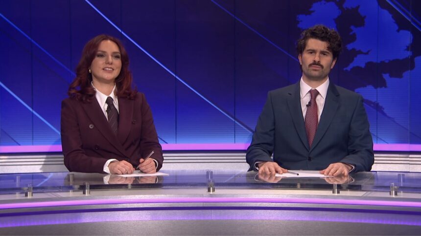 ‘SNL U.K.’ Weekend Update Takes Aim at Katy Perry’s Met Gala Mask, Which Symbolizes ‘What It’s Like To Live Life as a Stupid Moron’