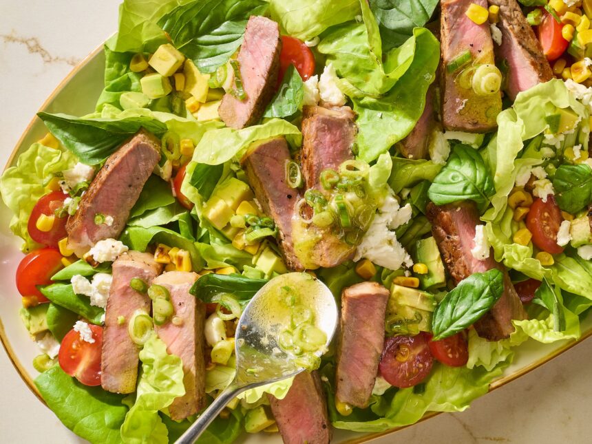 This Fresh and Flavorful Steak Salad Will Power Your Afternoon