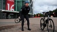‘It’s been brutal’ – Olly Murs cycles through torrential rain and the pain of a lost toenail to raise money for Unicef