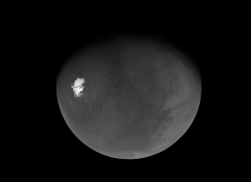 What’s that on Mars? Passing NASA spacecraft snaps unsolved mystery.