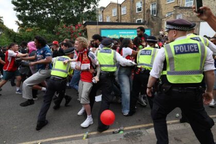 Arsenal parade: Police make nine arrests as fire brigade put out fire and rescue 75 people