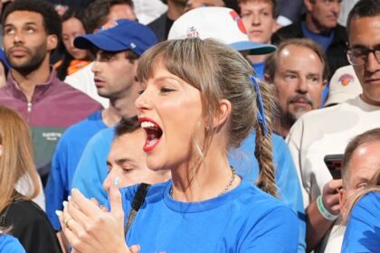 Taylor Swift Wore Her Best Beauty Lucky Charm To Cheer on the Knicks