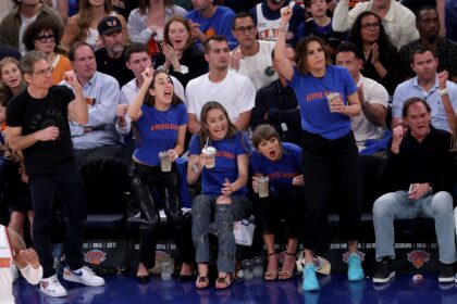 Taylor Swift, Mariska Hargitay, and the Haim Sisters Wore Haim Couture T-Shirts Courtside at Knicks Game 4