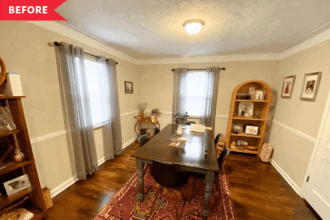 A Beige Dining Room Is Now Stunning with Faux Board and Batten
