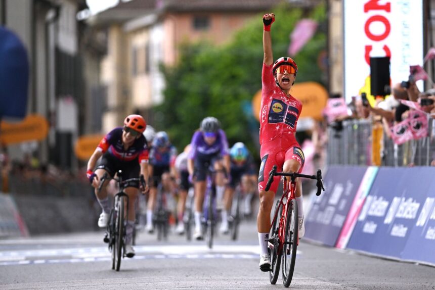 ‘When you have the best leadout in the world, it’s just easy’ – Elisa Balsamo sprints to fourth victory on Giro d’Italia Women stage 6 after crosswinds cause panic
