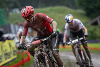 ‘I didn’t have a plan, just tried to survive’ – Danish rider scores first-ever victory at Mountain Bike XCC World Series as veterans struggle in treacherous rain and mud