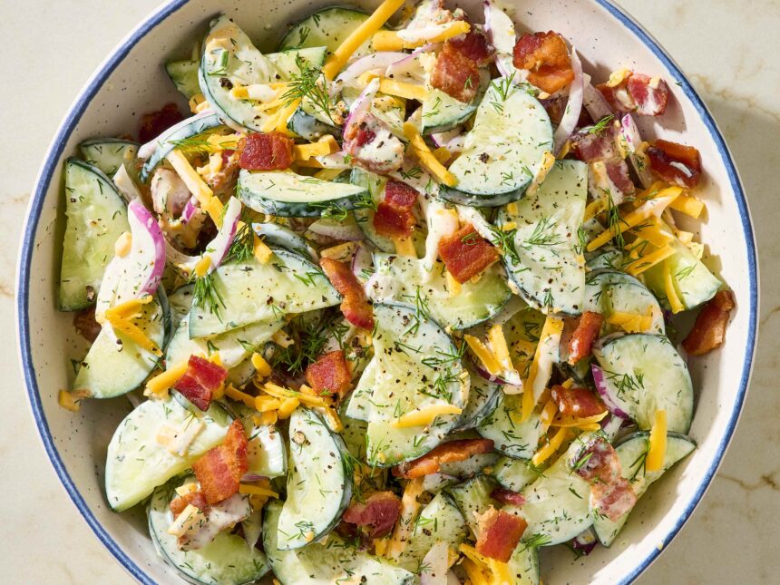 This Loaded Cucumber Salad Is My New Summer BBQ Staple