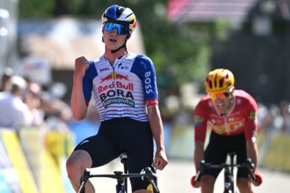 ‘It is one of the most beautiful days of my career’ – Maxim Van Gils sprints to victory on ‘crazy’ stage six of Tour Auvergne-Rhône-Alpes