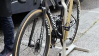 Is Remco Evenepoel back racing earlier than planned? Name sticker on unreleased Specialized at the Tour Auvergne-Rhône-Alps suggests he might be