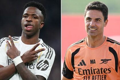 Mikel Arteta sends Vinicius Jr transfer message ahead of Real Madrid meeting
